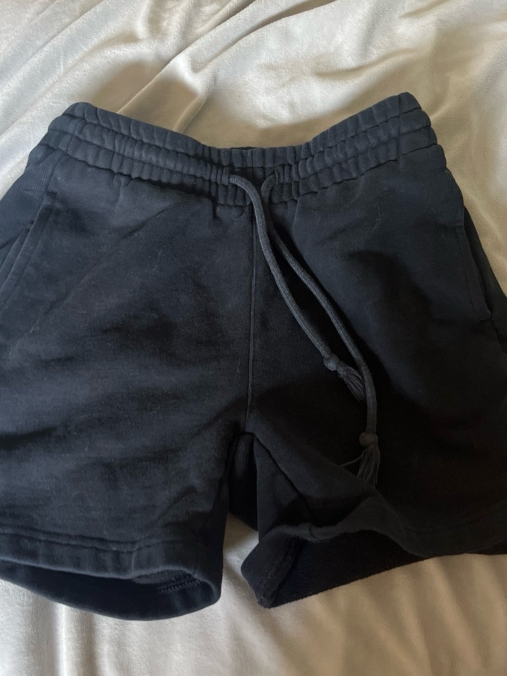 TNA Black Athletic Drawstring Shorts